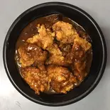 からあげカレー丼大盛 ご飯大盛、ルー大盛（めちゃうま！からあげ！太陽と大地）