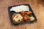 国産牛カルビ＆唐揚げ弁当(ガリマヨ)（じゅうじゅうカルビ草加松原店）
