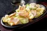 藻塩仕立てポン酢 豚カルビ鉄板焼き（旨辛スタミナ鉄板焼き 天神軒 西新店）