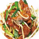ニラレバー【韭菜炒猪肝】(中華料理 聚楽園)