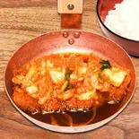 キムチかつ丼（元祖 変わりかつ丼・親子丼 祭太鼓 上本町ハイハイタウン店）