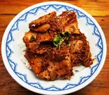 麻辣牛ハチノス丼（蘭州拉麺 一天一面）