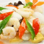 海鮮と豆腐煮（中華料理 旭園）