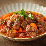 豚バラ肉の醤油煮/红烧肉（桂林米粉麺 米道）