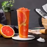 【新小岩限定】グレープフルーツティー(满杯西柚)700ml（TOKI SEVEN TEA＆台湾鶏排ジーパイ、自家製からあげ 新小岩店）