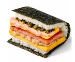ツナ明太高菜マヨ(背徳MAX)「Tuna, Spicy Pollack Roe, Takana Mayonnaise」（ポーたま 博多マルイ店 【沖縄発ポーク卵おにぎり専門店】）
