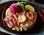 [芳醇トリュフバター / ヘビー]牛ハラミバター＆ガーリックライス / ハラミ300g＆ガーリックライス400g（禁断のハラミバターステーキライス Mr.ハラミ 元住吉店）