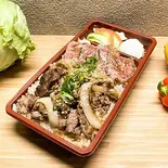 国産炭火焼肉＆炭火サーロイン弁当（にくや）