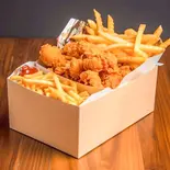 【肉ポテト2倍】倍ポテチキBOX！（韓国チキンバーガー専門店 Ghost S.B 住吉店）