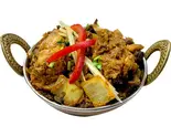 オクラとマトンのカレー Bhindi Mutton Curry（ムガル ハラールインド料理レストラン）