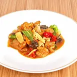 白モツの中華風炒め（四川料理 酔盧）