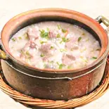 排骨蛏干粥(スペアリブのおかゆ)（中国料理 壺家大排档）
