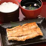 白焼定食 鶴 (半身) 吸い物付(鰻 北白川)