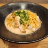 イカとブロッコリーの明太クリーム(明太バンビーナ 御器所ガレージ店)