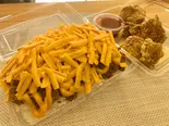 タコライスチーズ(大盛)+鶏から3個 / Cheese Taco Rice (Large) + 3 Fried Chicken(やんばるタコライス 凛タコ)