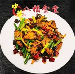 マーラー豚レバ（八福食堂）
