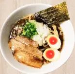 鶏ブラック味玉付き Chicken Black with Marinated Egg（麺匠 鶏吟 保谷店）