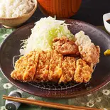 マルキン醤油からあげ(2個)と三元豚ロースカツ弁当（揚げたてかつ TAKUMI 大橋店）