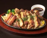 【お肉2倍】ソーセージ入り ダブルNYジャークチキンステーキBOX（【ごはん特盛まで無料】NYジャークチキン ステーキBOX 新宿歌舞伎町店）