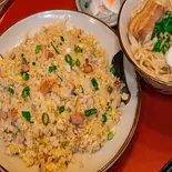 ポーク炒飯 半そばセット（そば家 鶴小 壺川店）