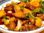 新疆風の大皿鶏肉【新疆大盘鶏】（川覇王）