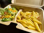 アーリオ・オーリオ・ペペロンチーノ ペンネ＆サラダ（クワトロヴァッリ 調布店）