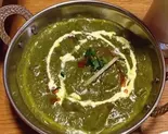 ほうれん草えびカレー Prawn Sag Curry（Pokhara pacific restaurant）