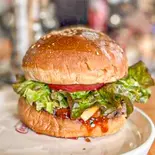 アメリカンBBQハンバーガー（BARN CAFE）