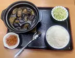 黄燜茄子定食(中華土鍋焼きなす定食) Yellow stewed eggplant＆ Potatoes Set Meal（楊銘宇 黄燜鶏米飯 日本橋店 YANG'S BRAISED CHICKEN RICE）