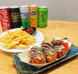 選べる揚げたこ焼き・サイドメニュー・ドリンクセット（【大阪名物 揚げたこ焼き・イカ焼き】粉もん屋 清水店）