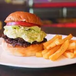アボカドバーガーセット（FLASHBACK CAFE）