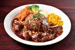牛すじデミグラスハンバーグ（ハンバーグ大地）