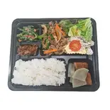 牛肉のスタミナ炒め白米定食(無農薬玄米・白米が食べれる店 SUN)