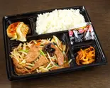 レバニラ炒め弁当（餃子の安亭 思い出横丁新宿大本店）