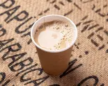 【当店人気No.2】ホットほうじ茶ラテ Hot Roasted Tea Latte（豆熊 国領焙煎所）