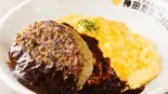 ハヤシ＆ハンバーグオム Hashed Beef Sauce Hamburger Omelette rice（ふわとろオムライスの店 千日前たまごけん）