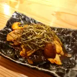 大山鶏皮のタレ焼き（鴨屋 そば香 妙蓮寺本店）
