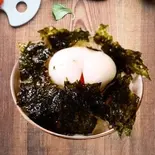韓国海苔玉ご飯Korean nori Half boiled egg rice（KOC 韓国料理）