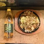 焼きそば(青唐ver)+ジンジャーエールセット（大衆居酒屋かどっちょ）