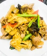 豚肉と玉子炒め弁当(中華料理 三喜)