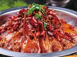 一品干锅鸭头(4只)/鴨頭の辛煮（庄稼院）