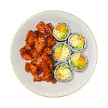 アボカド明太子マヨキンパとダッカンジョンセットCOMBO（삼청당三青堂 韓国プレミアムキンパ専門店）