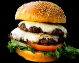 神戸牛ダブルチーズバーガー(単品)（【神戸牛 麓の宮ステーキ＆バーガー】千日前店）