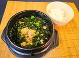 黒毛和牛すじワカメスープ定食|Black Wagyu Beef Tendon Wakame Soup Set Meal（神戸長田牛すじ専門店 すじ福）