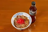 黒毛和牛の特選牛丼と黒烏龍茶のセット（すき焼きと旬の食材北新地中たに）