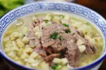 牛肉とパン入スープ（張小記 西安味道）