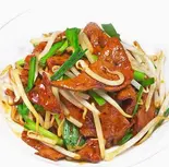 ニラレバ一 (韭菜炒猪肝)（辛苑 上野店）