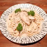 牡蠣の濃厚クリームパスタ(牡蠣酒場すずきんち)