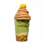 【CUP ICE】栗モンブランアイス(抹茶ベース)(カワバタアイススタンド #昼アイス #夜アイス)