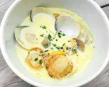 アサリ・ハマグリ・帆立の豆乳クラムチャウダー レギュラーサイズ。Soymilk Clam Chowder（BONDI COFFEE SANDWICHES）